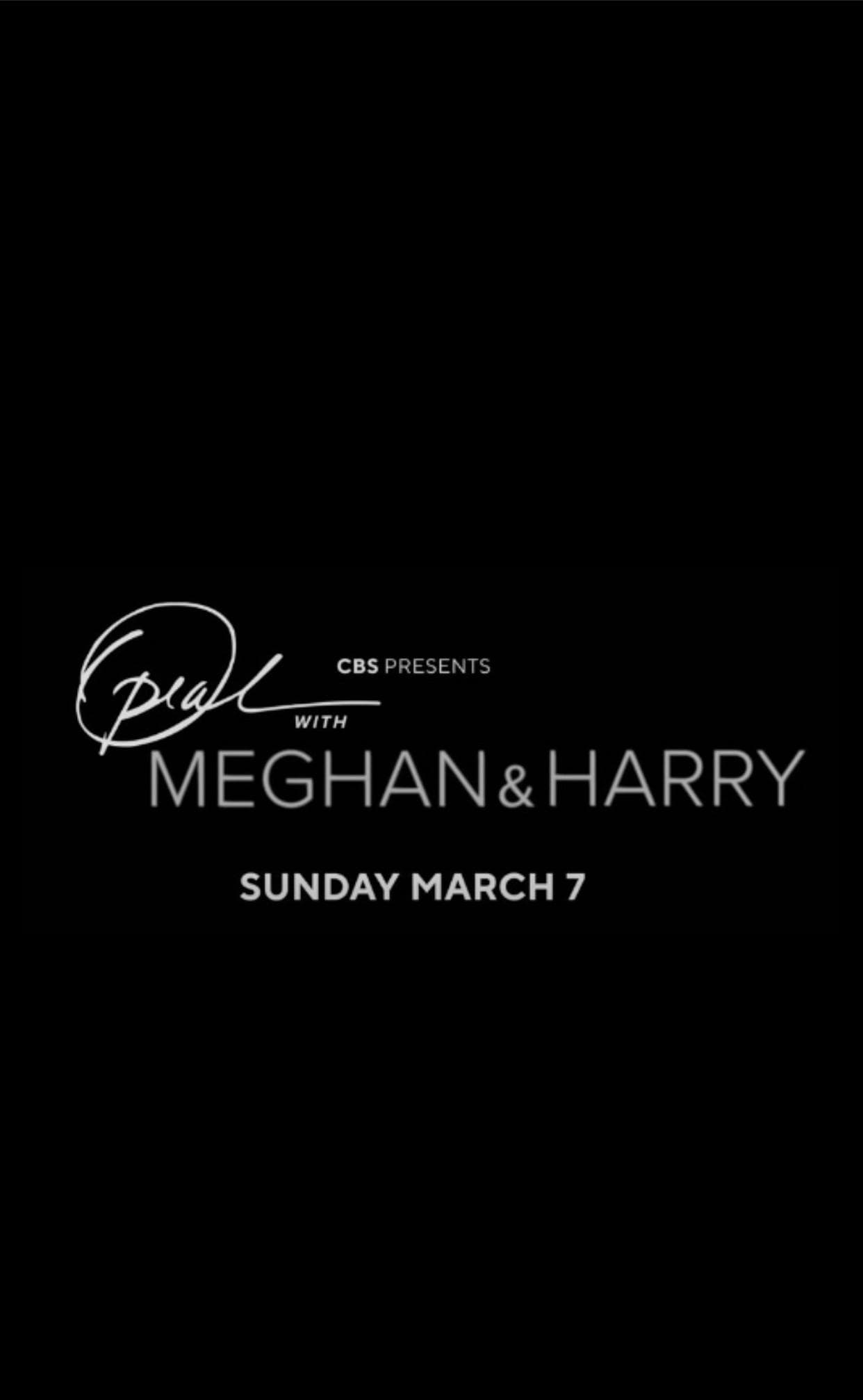 Oprah with Meghan and Harry: A CBS Primetime Special