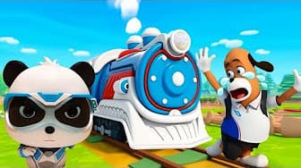 BabyBus | Super Train Rescue Team | Thomas Train | Train Song for Kids