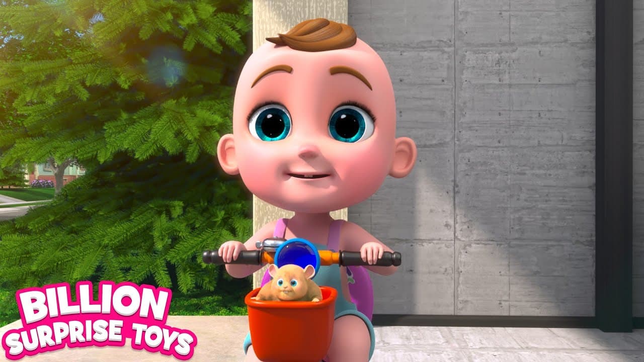 Baby zay is playing in swings with johnny and dolly at the park