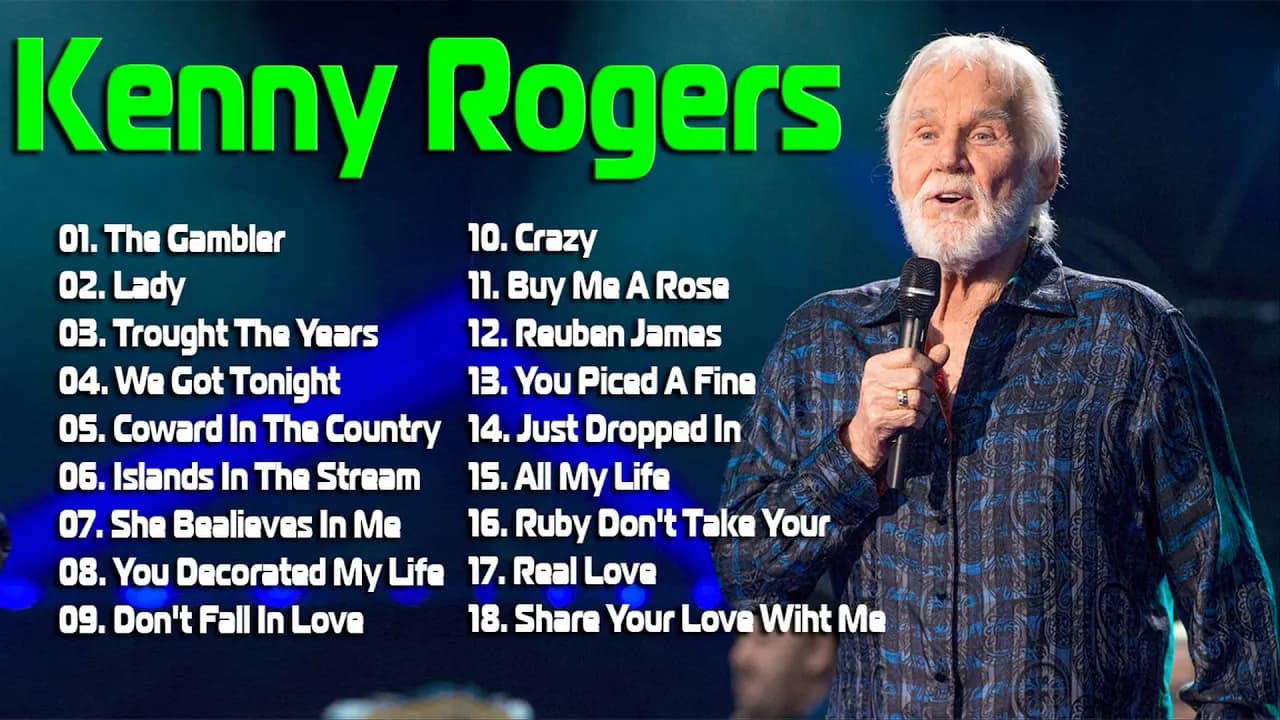 Kenny Rogers sus Mejores Canciones (Mix de Exitos Romanticos) - 20 Grandes Exitos de Kenny Rogers