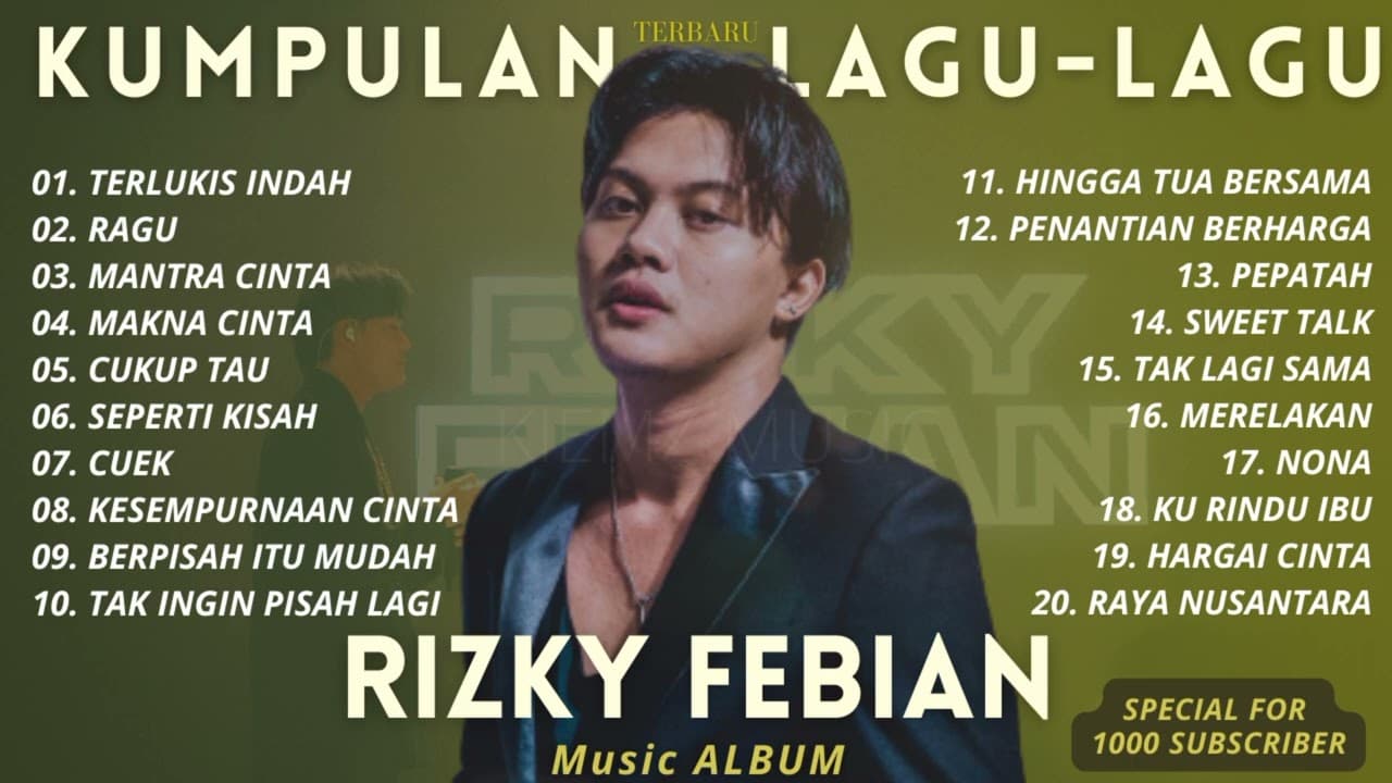 RIZKY FEBIAN MUSIC ALBUM | KUMPULAN LAGU | TERBARU 2022