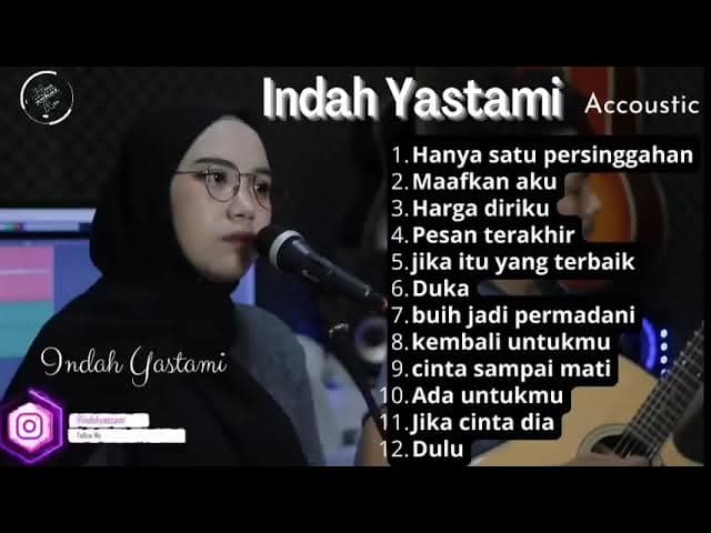 HANYA SATU PERSINGGAHAN  -  IKLIM (LIVE COVER INDAH YASTAMI ) | LAGU GALAU VIRAL TIKTOK 2023
