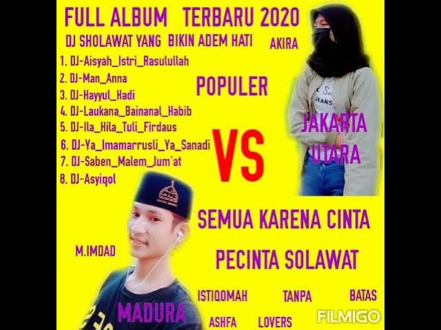 DJ SHOLAWAT TERBARU BIKIN  ADEM DI HATI FULL ALBUM TERBARU M.IMDAD