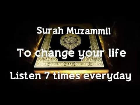 Surah Muzammil 7 Times for Wealth