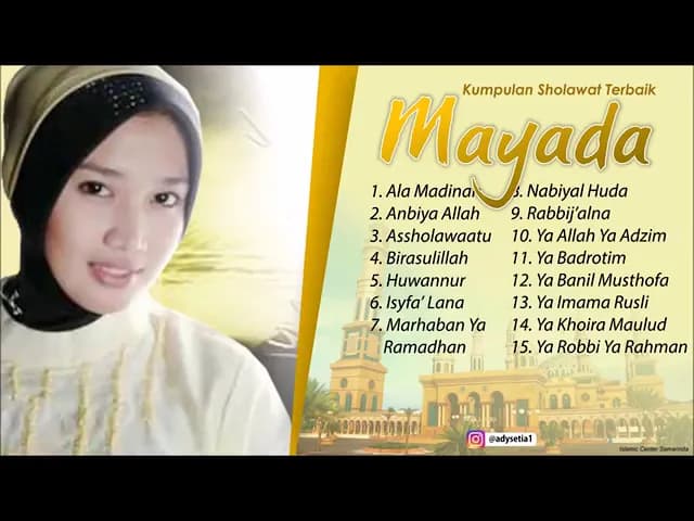 MAYADA - SHOLAWAT NABI - terbaik swpanjang zaman