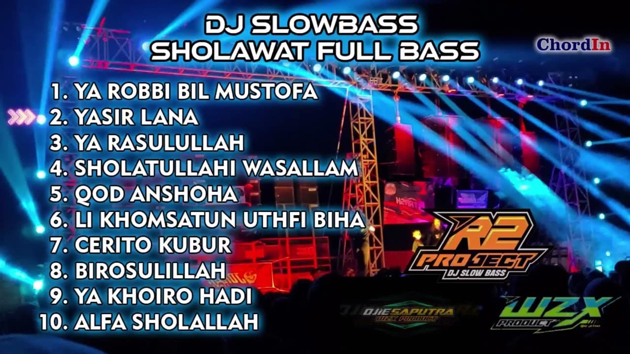 DJ SLOWBASS SHOLAWAT | CLEAN AUDIO | R2 PROJECT Feat WZX PROJECT | GLERRRR