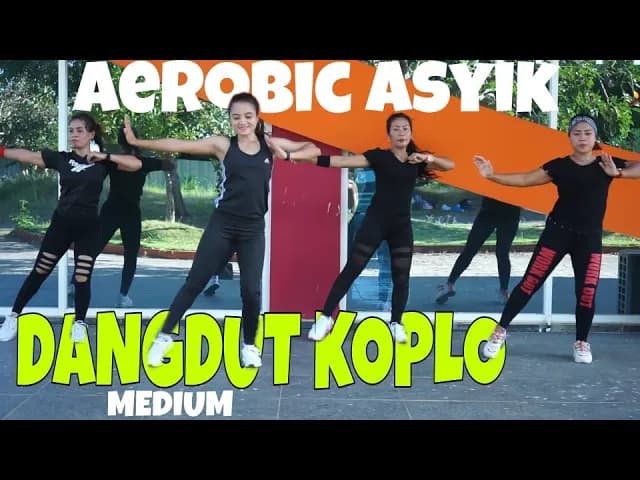 Senam aerobik dangdut koplo gampang tapi keren musiknya pas