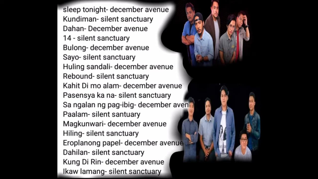 december avenue X silent sanctuary non-stop playlist trending 2021