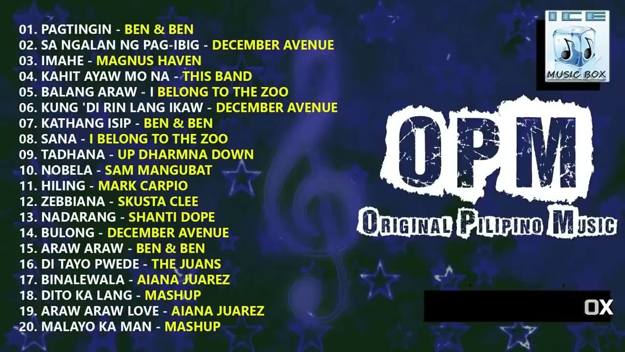 OPM UPDATED 2022 Ben & Ben, December Avenue, Magnus Haven, This Band, Skusta Clee