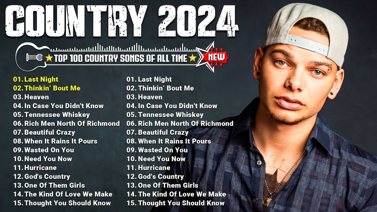 Country Music Playlist 2024 - Kane Brown, Luke Combs, Chris Stapleton, Morgan Wallen, Luke Bryan
