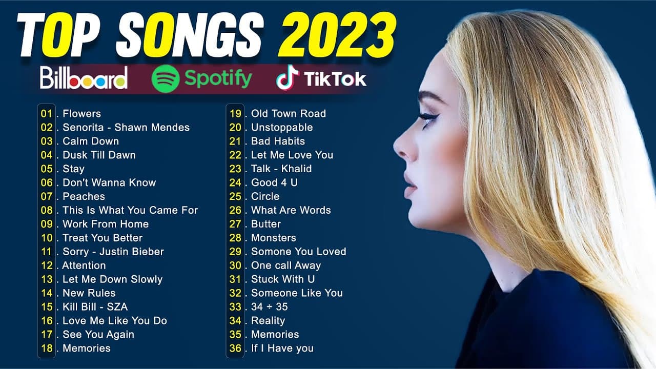 Top Songs 2023 💎 Adele, Miley Cyrus, rema, Shawn Mendes, Justin Bieber, Rihanna, Ava Max Vol.1