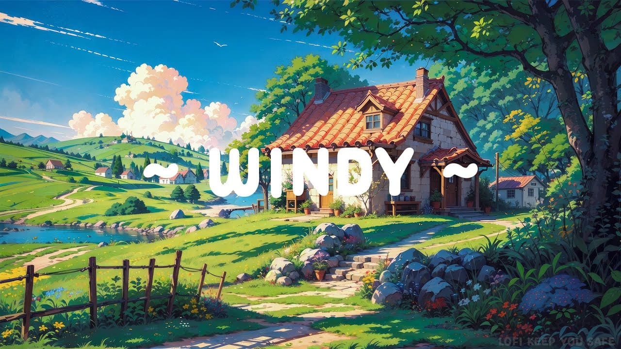 Windy 🎐 Lofi Keep You Safe 🍃 Peaceful Place with Lofi Deep Focus to study/relax [ Lofi Hip Hop ]