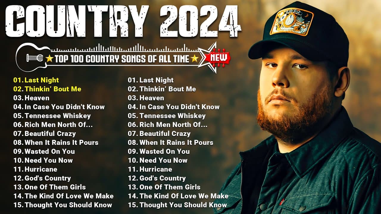 Country Music Playlist 2024 - Luke Combs, Blake Shelton, Tim Mcgraw, Brett Young, Morgan Wallen
