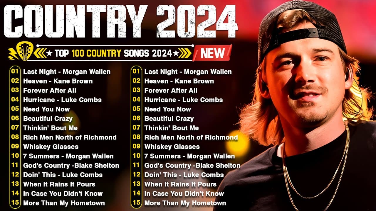 Country Music Playlist 2024 🤠 Morgan Wallen, Luke Combs, Chris Stapleton, Kane Brown, Jason Aldean