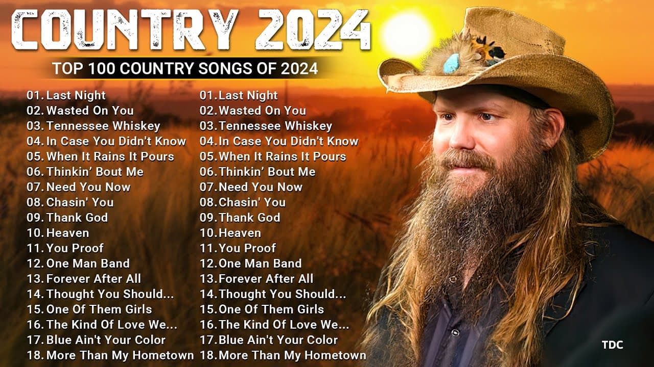 Country Music Playlist 2024 - Luke Bryan, Morgan Wallen, Luke Combs, Chris Stapleton, Kane Brown