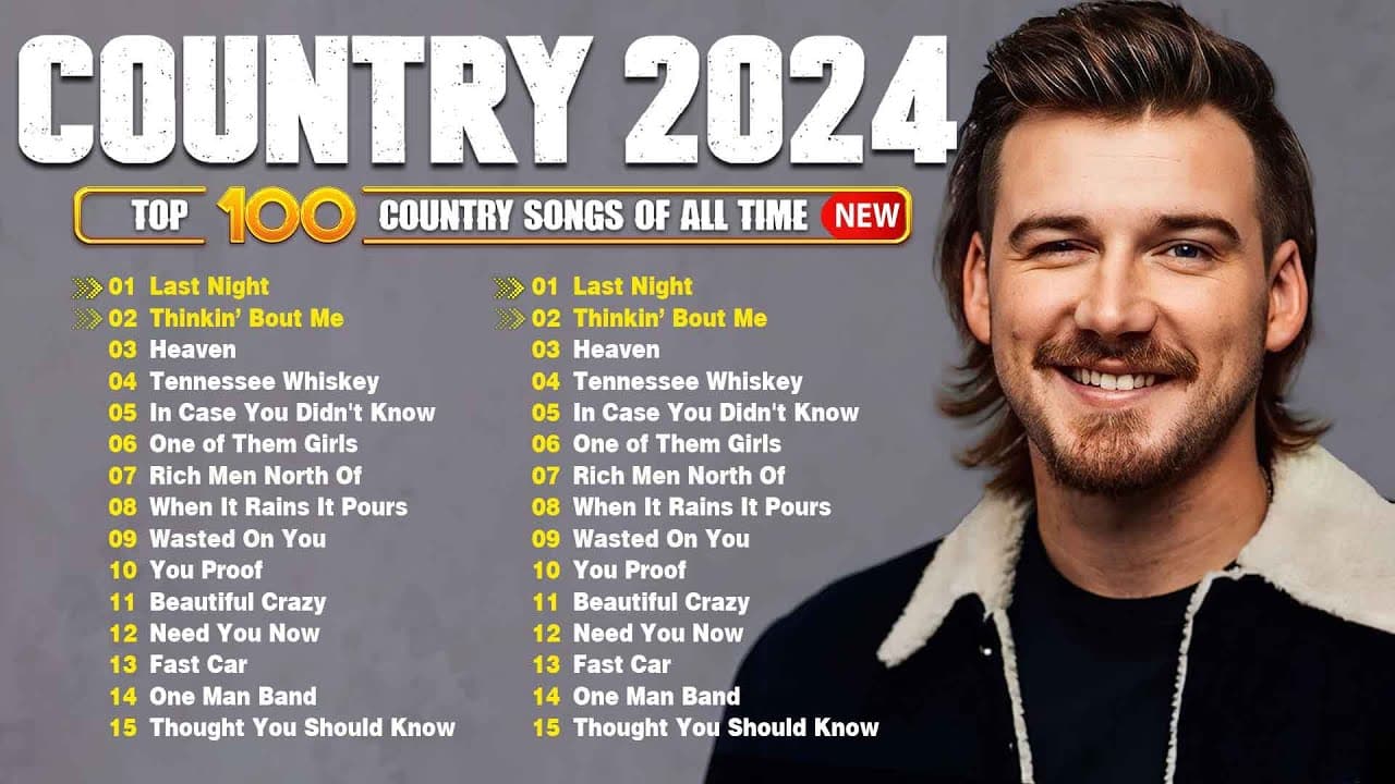 Country Music Playlist 2024 - Morgan Wallen, Luke Combs, Chris Stapleton, Kane Brown, Luke Bryan