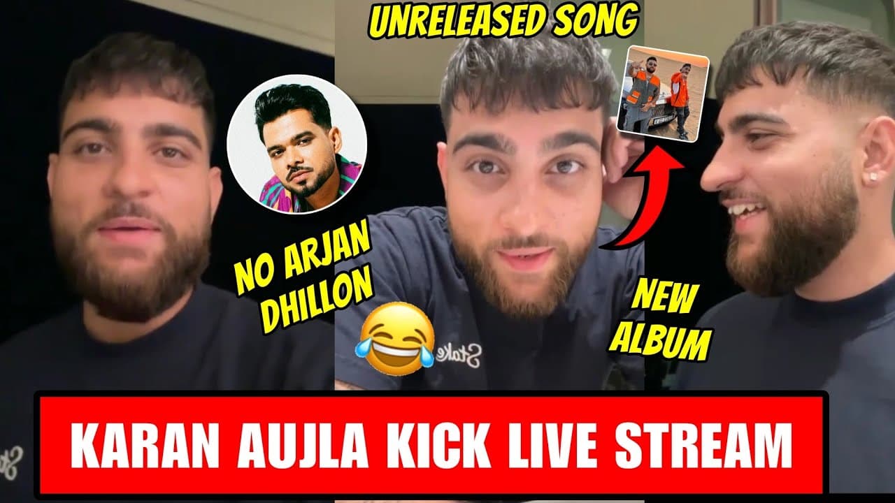 Karan Aujla Live Stream | Karan Aujla Talking About Arjan Dhillon & New Album In Kick Live Stream