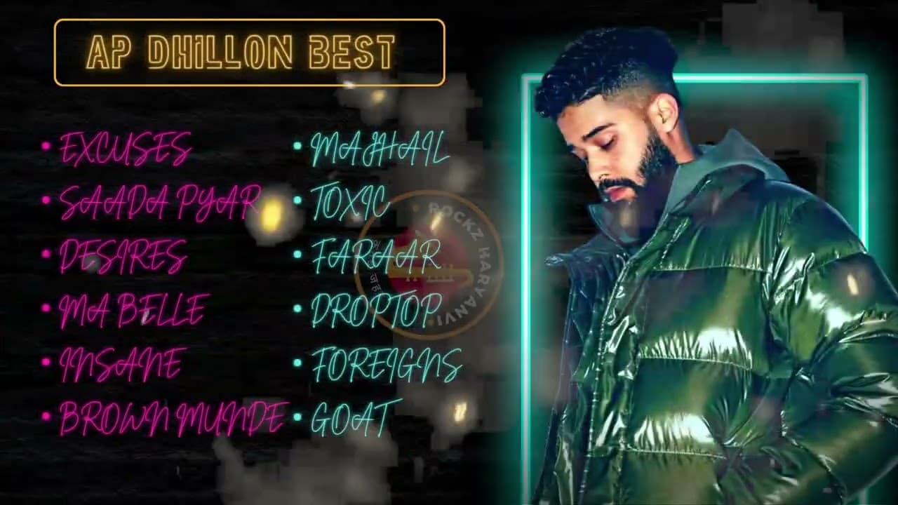 AP Dhillon Songs🔥 | Excuses | Saada Pyar | Desires | Ma Belle | Insane | 🔥Ap dhillon Best Songs