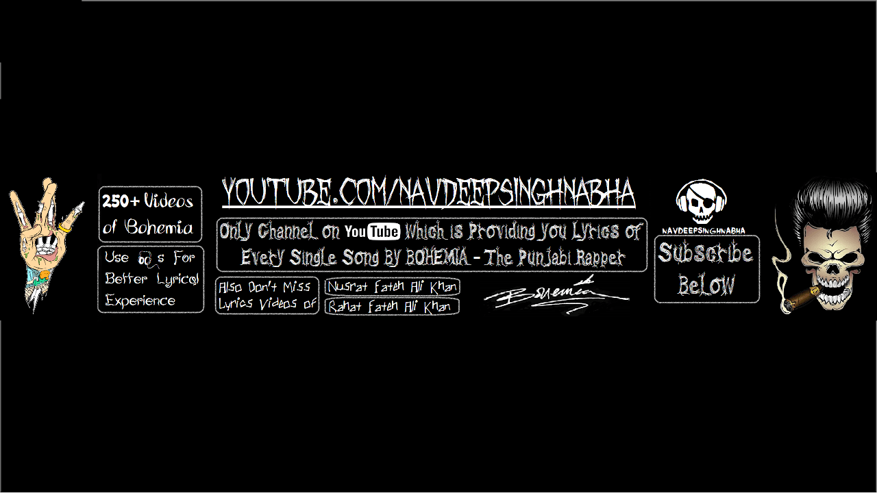 #9 BOHEMIA LIVE MASH UP - LYRICS **ON DEMAND** (06/April/2018) - NAVDEEP SINGH NABHA Live Stream