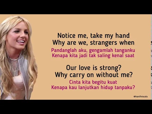 Britney Spears - Everytime | Lirik Terjemahan