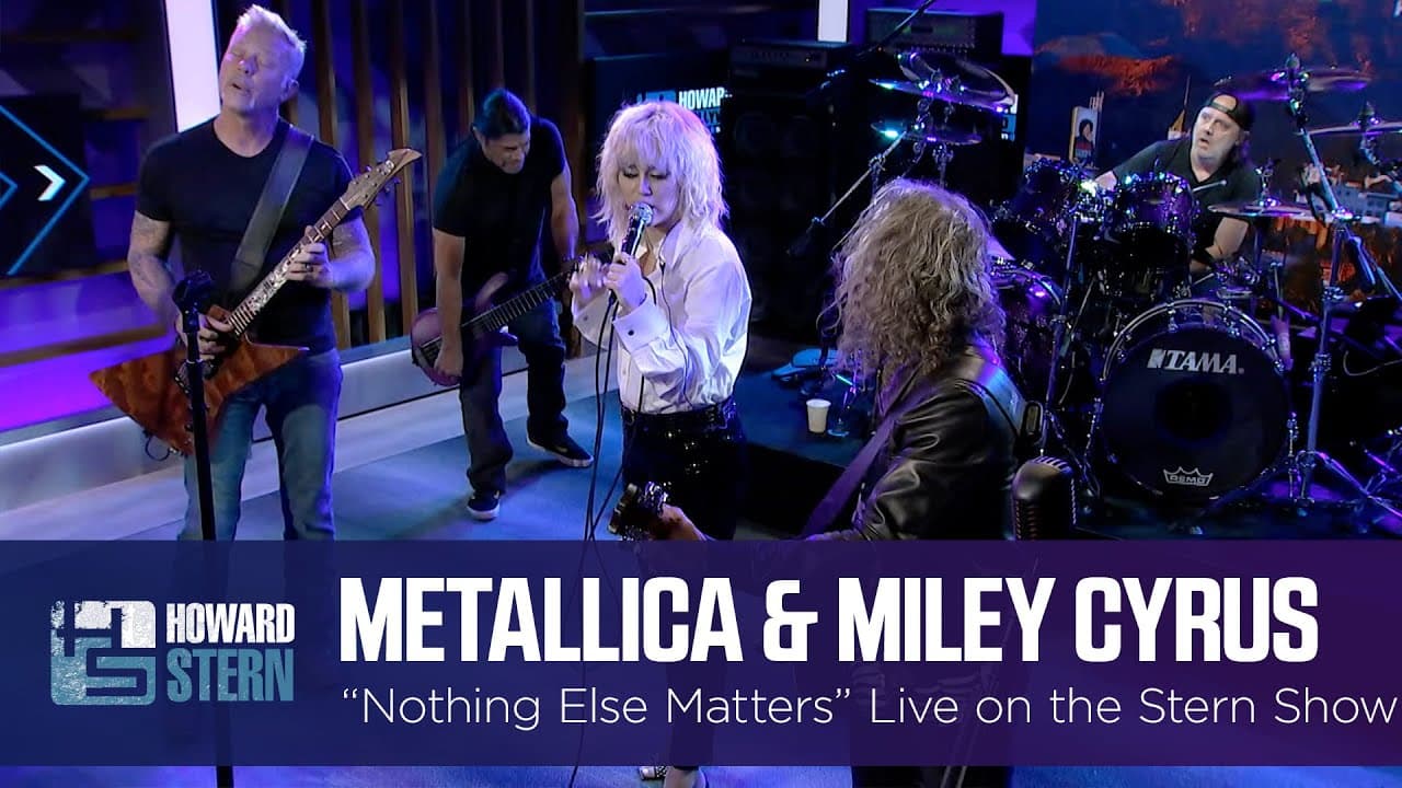 Miley Cyrus and Metallica “Nothing Else Matters” Live on the Stern Show