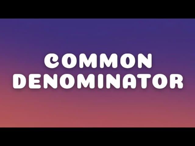 Justin Bieber - Common Denominator (LYRICS)
