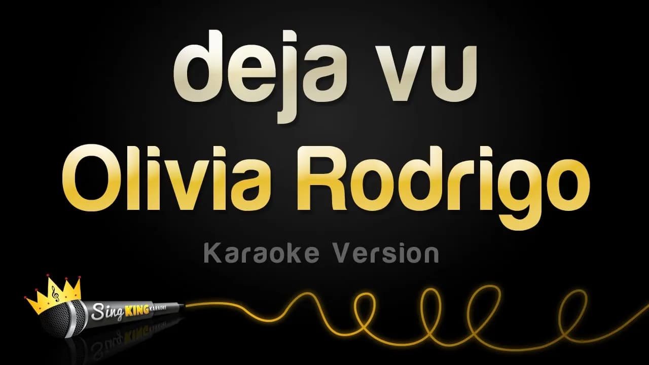 Olivia Rodrigo - deja vu (Karaoke Version)