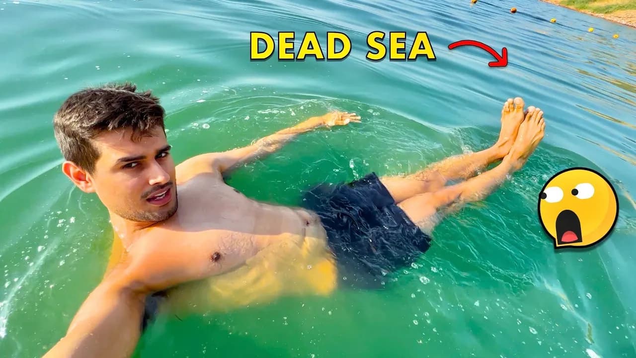 Swimming in the Dead Sea! (IMPOSSIBLE TO DROWN)