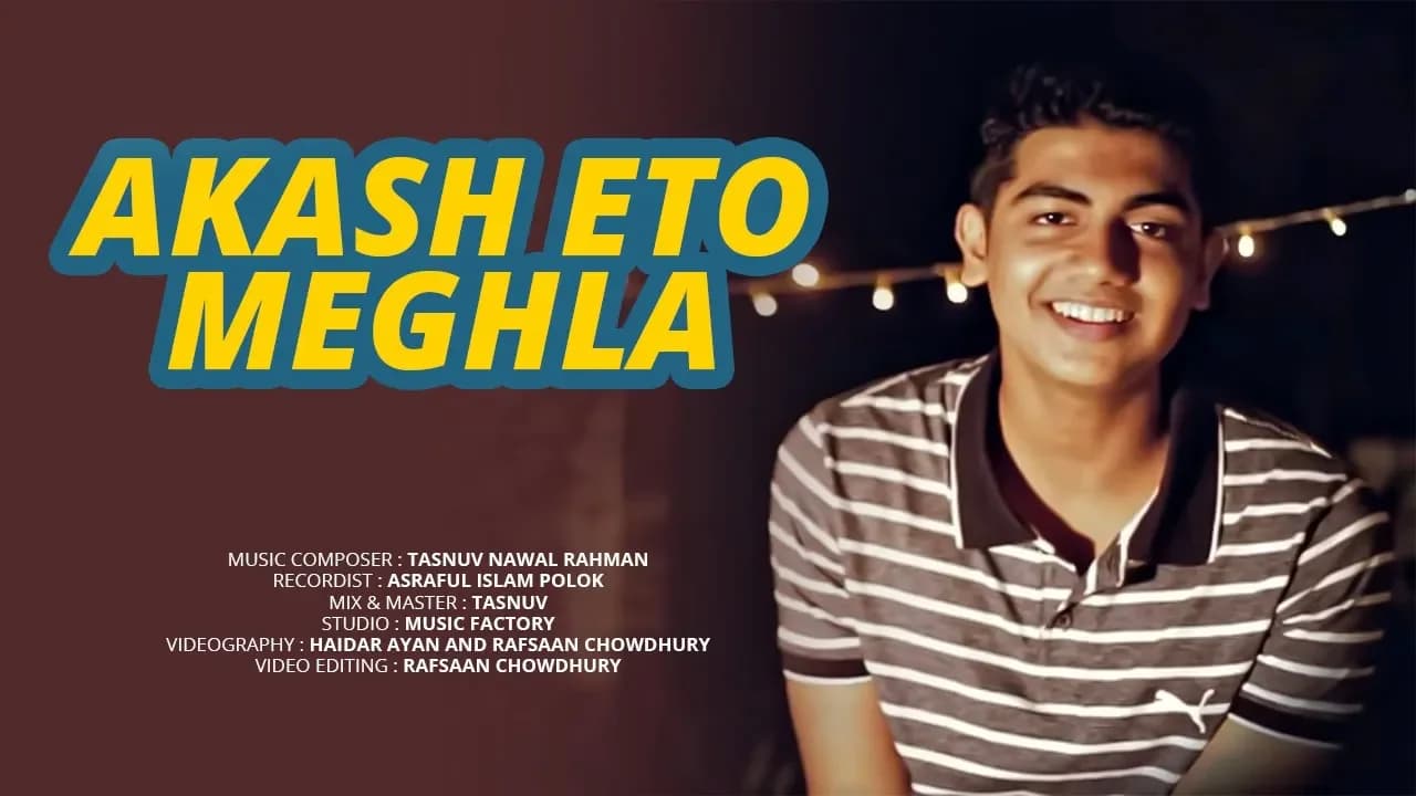 Akash Eto Meghla | Mahtim Shakib | Tasnuv Nawal | Cover |