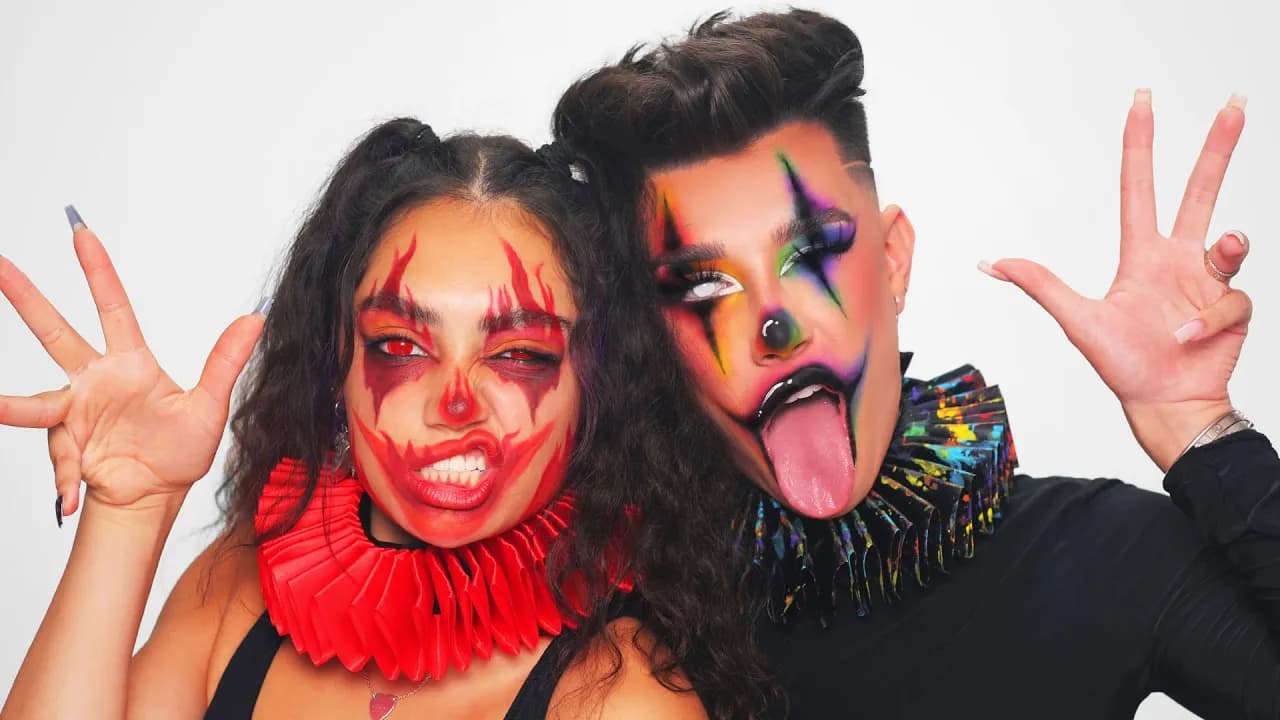 Evil Clown Makeup ft. Avani! 🤡