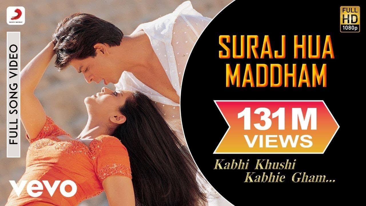 Suraj Hua Maddham Full Video - K3G|Shah Rukh Khan, Kajol |Sonu Nigam, Alka Yagnik