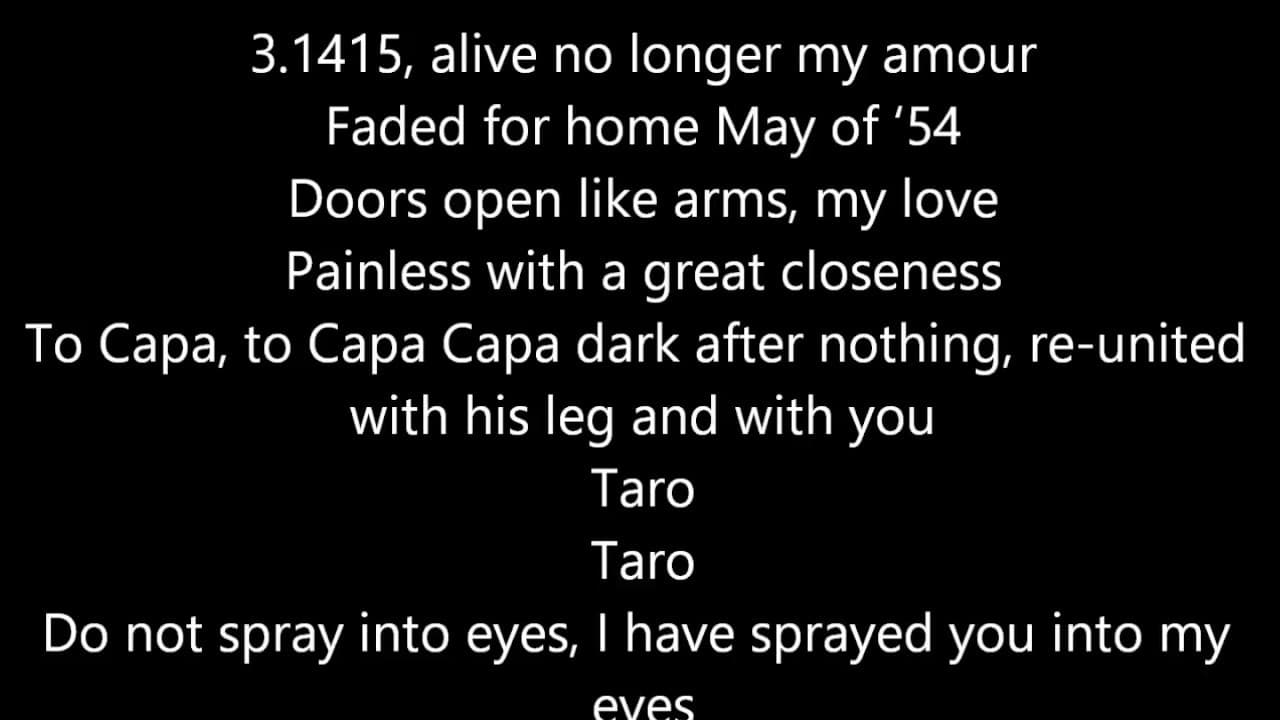 alt-J - Taro (Lyrics)