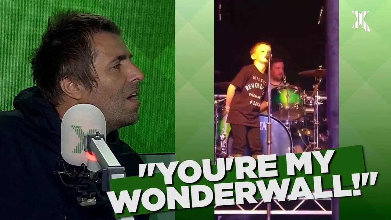 Liam Gallagher reacts to 8 year old boy's Wonderwall cover | The Chris Moyles Show | Radio X