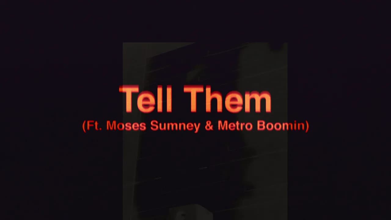 James Blake ft Moses Sumney & Metro Boomin - Tell Them (Official Audio)