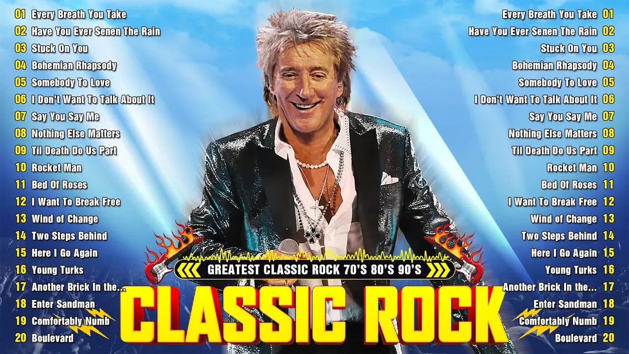 Pink Floyd, The Who, CCR, AC/DC, The Police, Aerosmith, Queen 🔥 Power Ballads | Classic Rock Songs