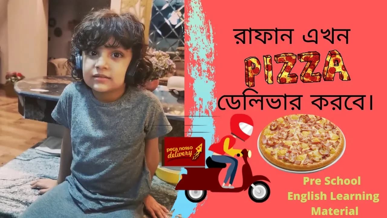 Rafan is A Pizza Delivery Boy now | Delivery pizza by Baby| Baby pizza Lover