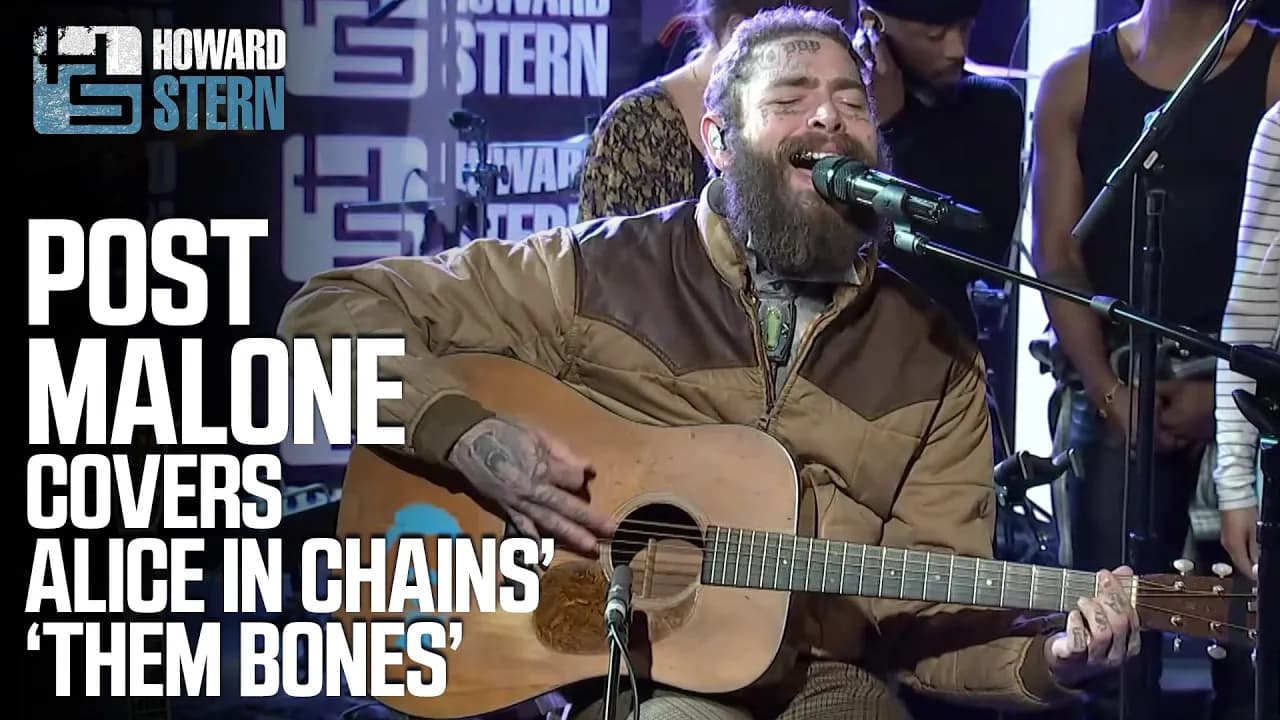 Post Malone Covers “Them Bones” Live on the Stern Show