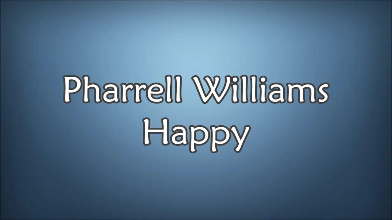 Pharrell Williams - Happy (Lyrics)