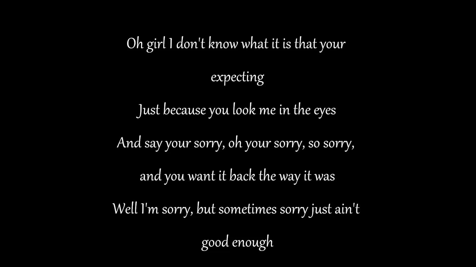 I'm Sorry-Blake Shelton