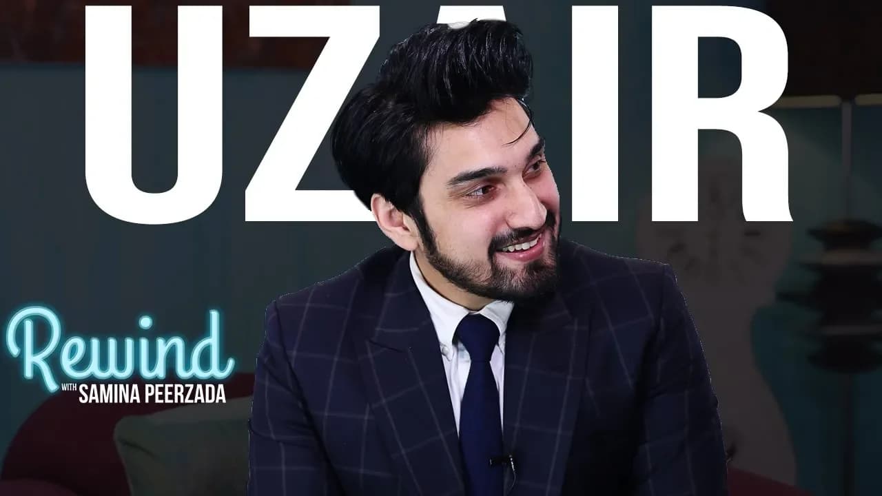 From Being a Clingy Kid to a Romantic Hero | Uzair Jaswal on Rewind with Samina Peerzada