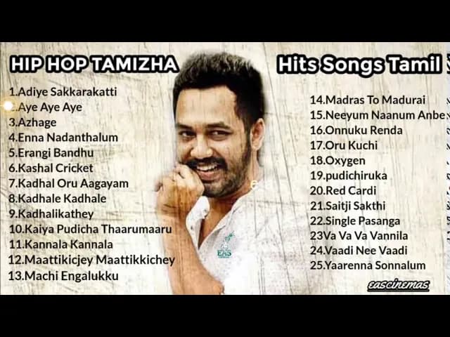 Hip Hop Tamizha | JukeBox | Movie Hits | Tamil Hits  | Hip Hop Tamizha Songs| Tamil Songs|eascinemas