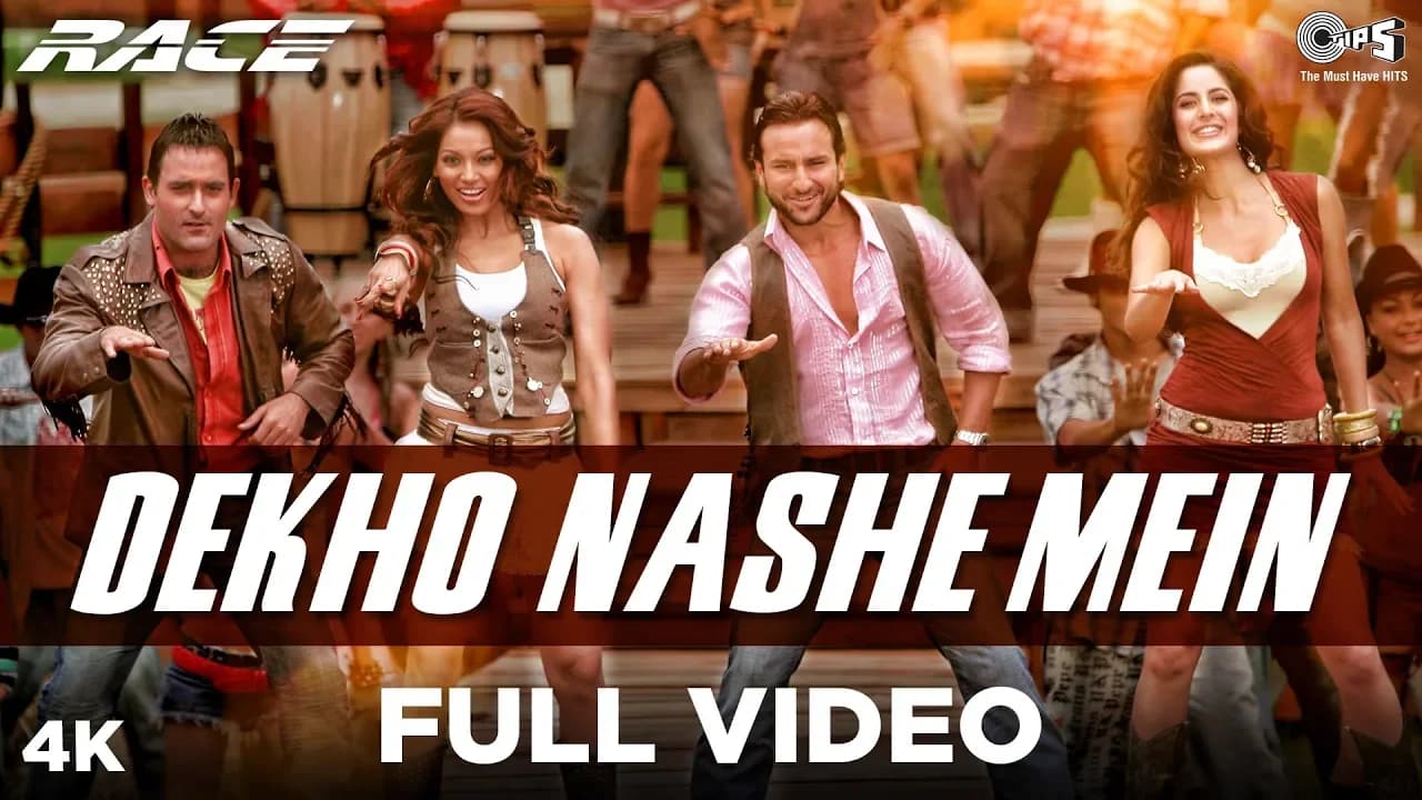 Dekho Nashe Mein | Race | Shaan, Sunidhi Chauhan, K.K. | Saif, Katrina, Bipasha & Akshaye | Pritam