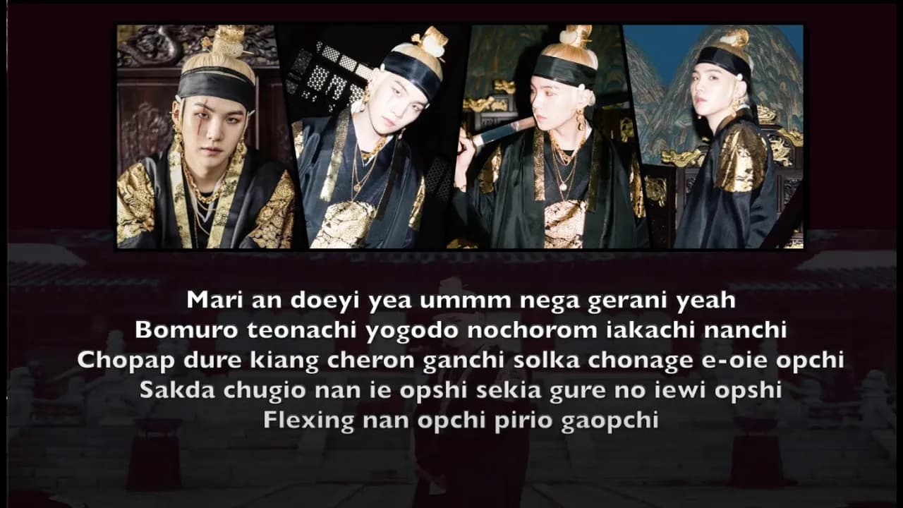 AGUST D - DAECHWITA (LETRA FACIL / FACIL PRONUNCIACION)