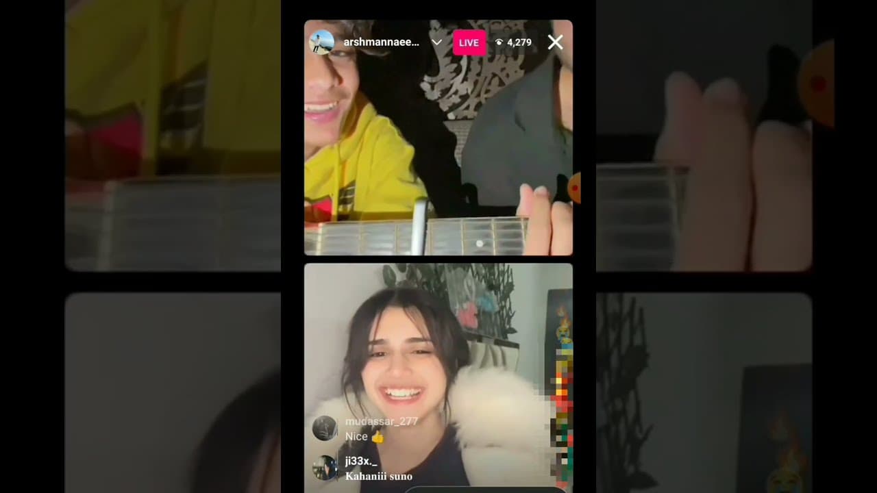 Arshman naeem insta live with nehaal naseem #singers #songs #instalive