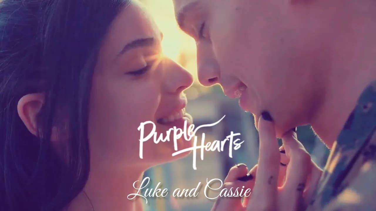 Luke and Cassie | Purple Hearts | Come Back Home - Sofia Carson (Lyric Video)