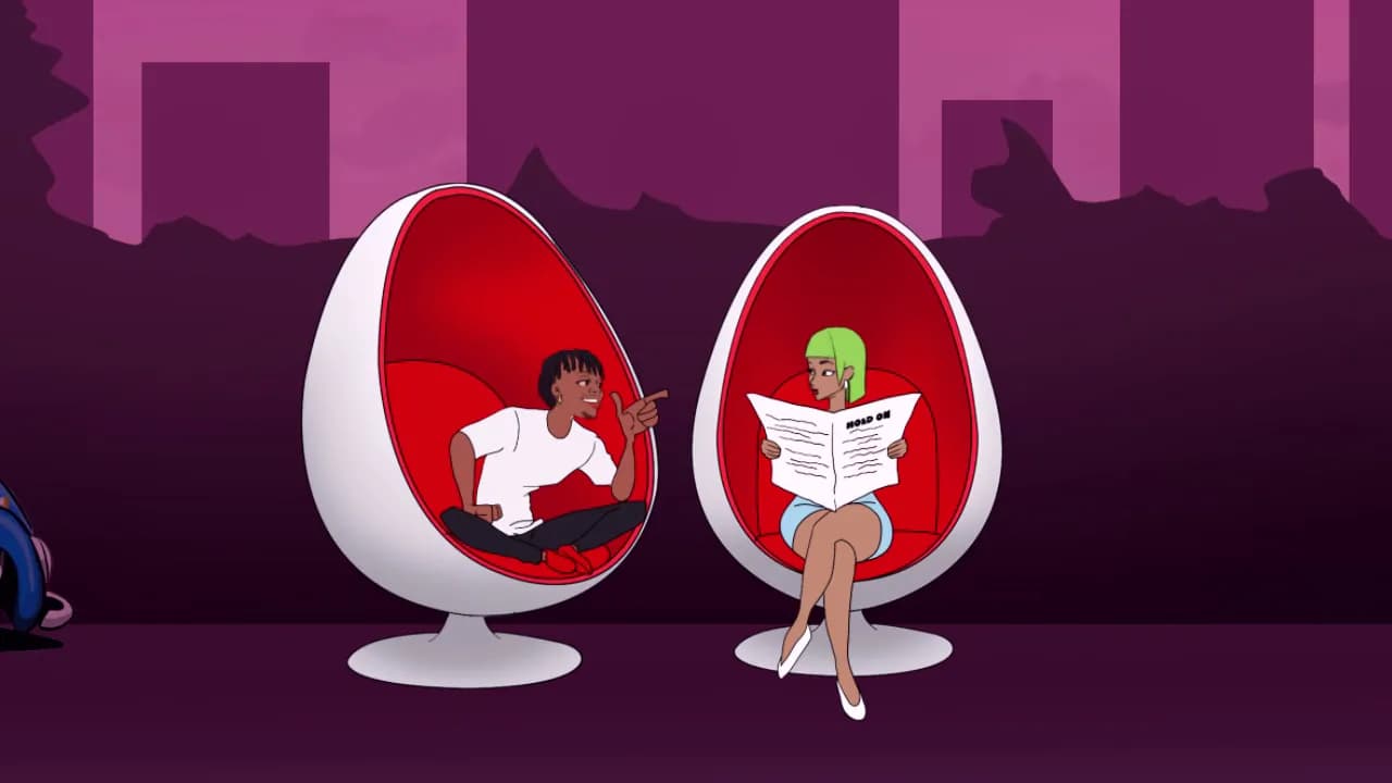 Oxlade - Hold On (Visualizer)