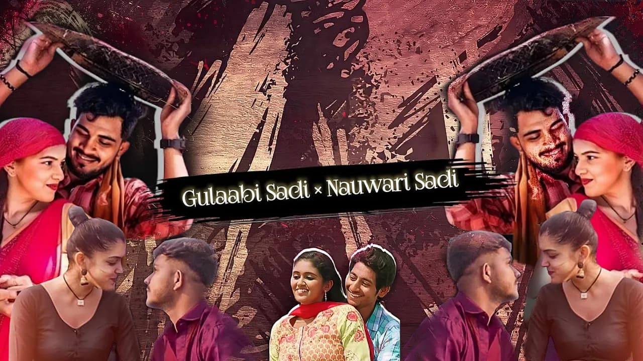 Gulabi Sadi x Nauwari Sadi x Sairat Zaala Ji | Gulabi Sadi Mashup | Krash Music | Sanju Rathod