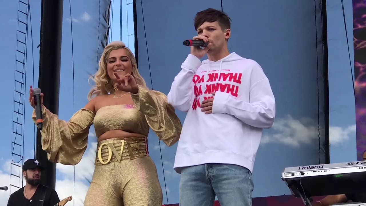 Louis Tomlinson and Bebe Rexha- Back to You at the iHeart Daytime Village in Las Vegas 9/23/17