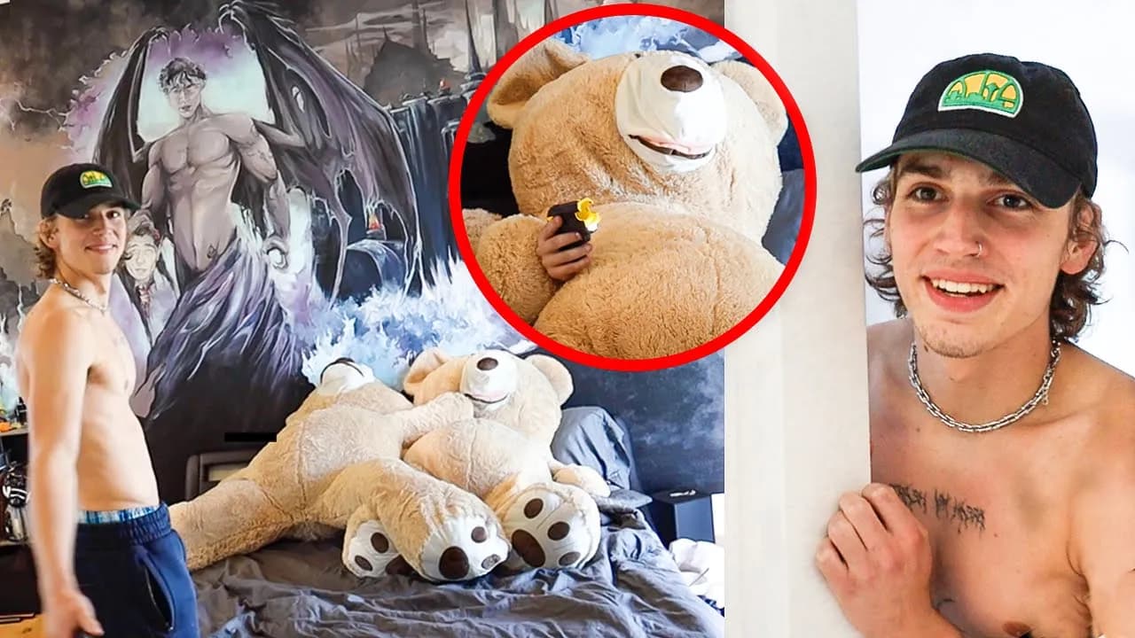 GIANT TEDDY BEAR PRANK ON BEST FRIEND!!