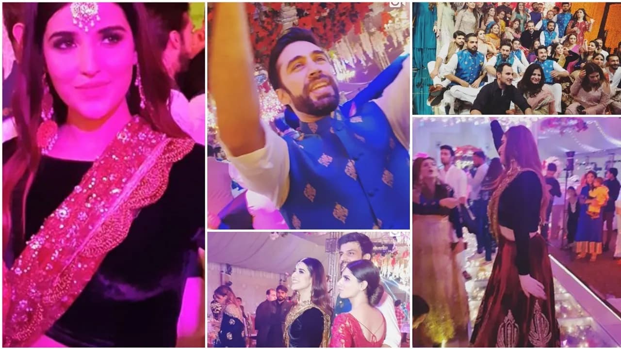 Hareem Farooq, Uzair Jaswal, Osman Khalid Butt, Ali Rahman At Producer Imran Raza Kazmi Valima Event